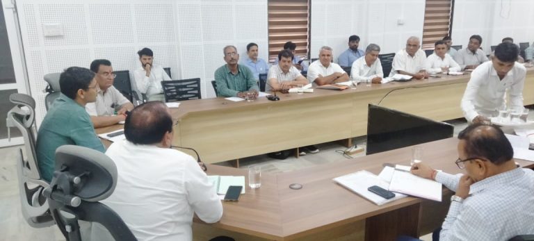 जिला कलेक्टर ने अधिकारियो के साथ सघन पौधारोपण की तैयारियों के संबंध में की बैठक